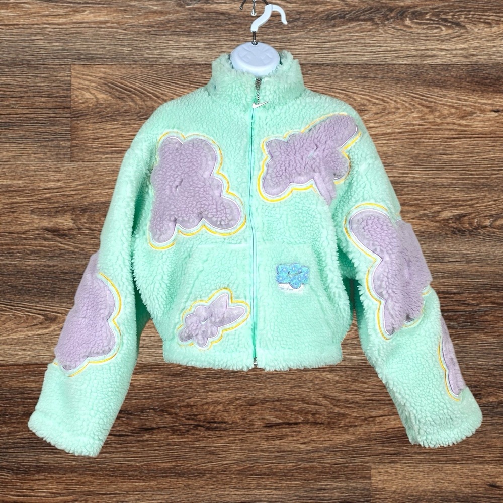 Nike Project Uphoria Sherpa Fleece Jacket XS Mint Foam Whimsy Fairy Kei ASOS